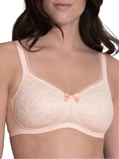 Shop Anita Selena Mastectomy Wire-free Lace Bra In Pearl Rose