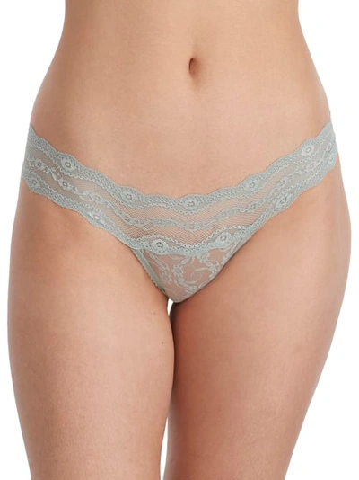 Shop B.tempt'd By Wacoal Lace Kiss Thong In Abyss