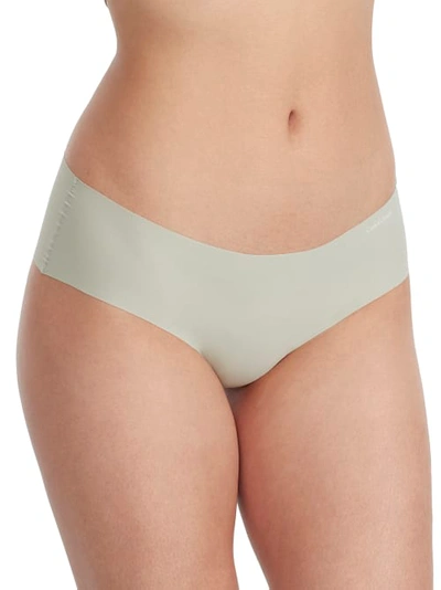Shop Calvin Klein Invisibles Hipster In Frosted Fern