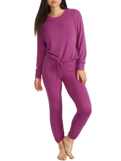 Shop Ugg Gable Knit Pajama Set In Solferino Pink
