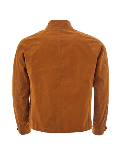 Shop Sealup Eco Leather Bomber Men's Jacket In Brown