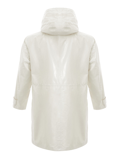 Shop Sealup White Long Men's Raincoat