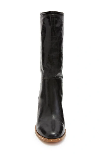 Allsaints Mille Block Heel Boot In Black