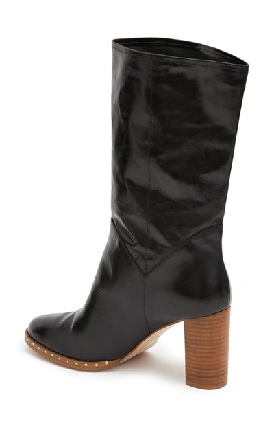 Allsaints Mille Block Heel Boot In Black