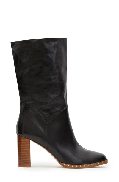 Allsaints Mille Block Heel Boot In Black
