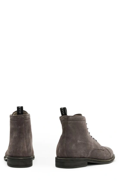 Shop Allsaints Harland Cap Toe Boot In Charcoal