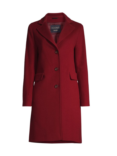 Shop Cinzia Rocca Women's Cashmere & Wool Coat In Red