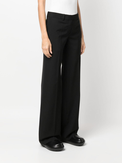 Quira Mid-rise Wide-leg Tailored Trousers In Black