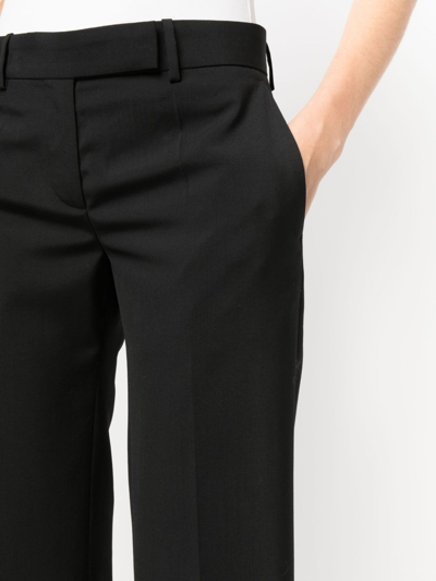 Quira Mid-rise Wide-leg Tailored Trousers In Black