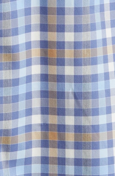 Shop Peter Millar Orin Crown Light Tattersall Check Button-down Shirt In Star Dust