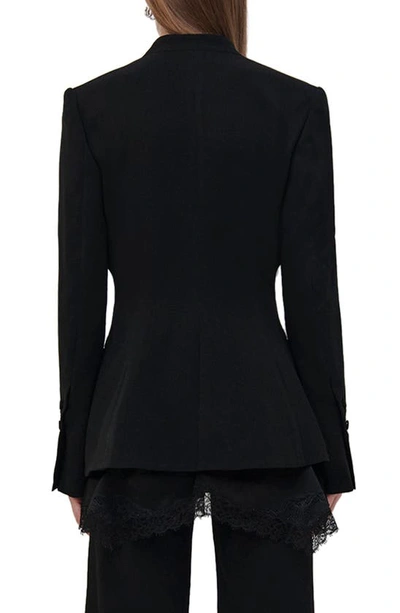 Shop Simkhai Allie Basque Blazer In Black