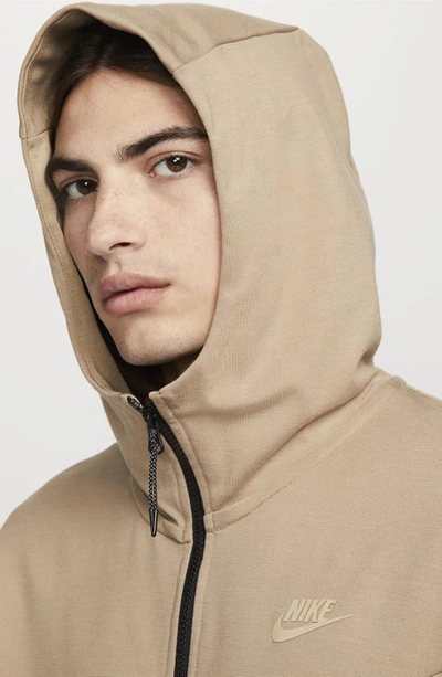 Shop Nike Tech Essentials Hooded Jacket In Khaki/ Khaki