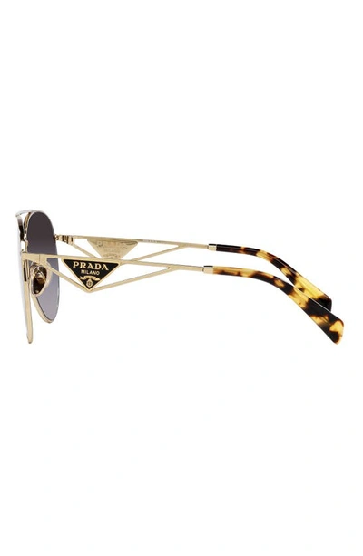 Shop Prada 56mm Gradient Pilot Sunglasses In Grey Flash