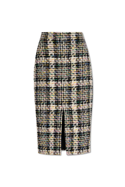 Shop Alexander Mcqueen Tweed Skirt In Multicolor