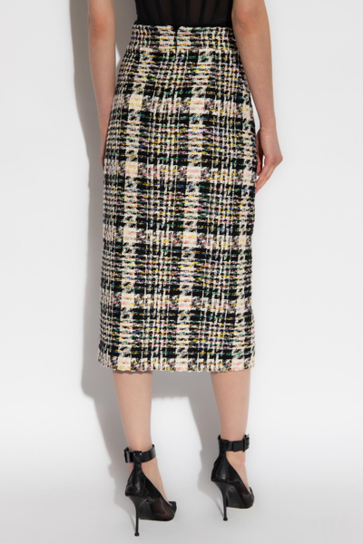 Shop Alexander Mcqueen Tweed Skirt In Multicolor