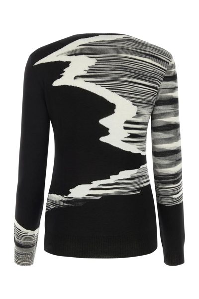 Shop Missoni Embroidered Wool Cardigan In Nero