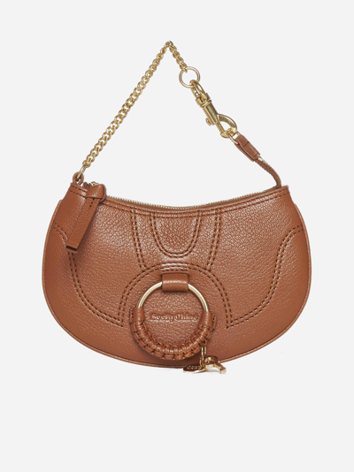 Shop See By Chloé Hana Leather Shoulder Bag In Caramello