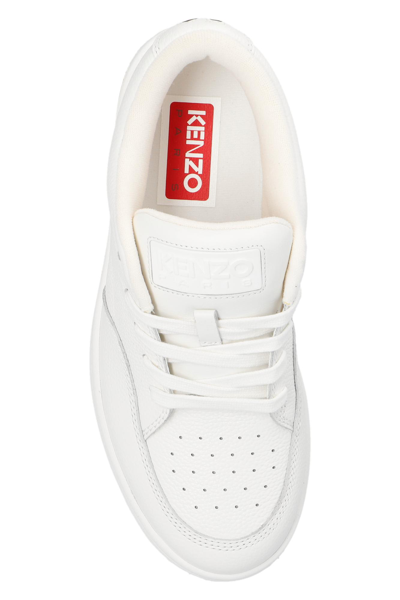 Shop Kenzo -dome Sneakers In Bianco