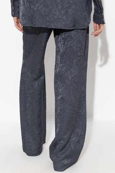Shop Golden Goose Jacquard Trousers In Ombre Blue