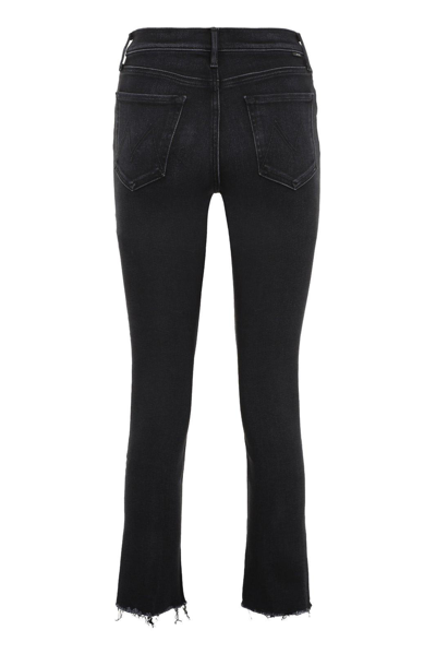 Shop Mother The Stunner High Waist Jeans In Nero