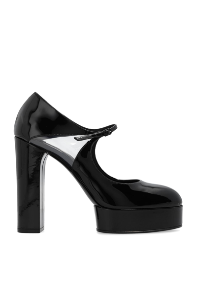 Shop Casadei Betty Platform Shoes In Black