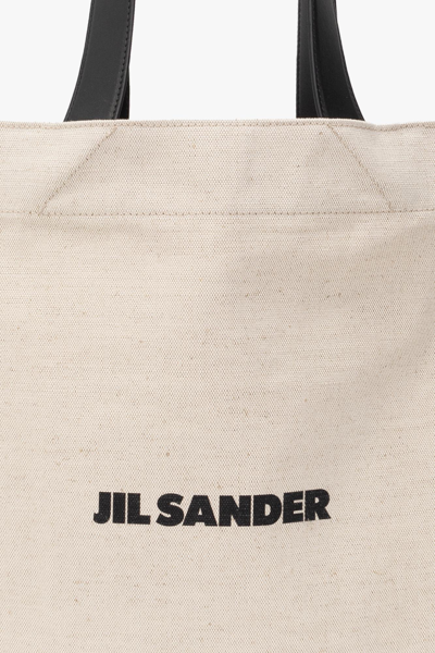 Shop Jil Sander Logo Print Shopper Tote