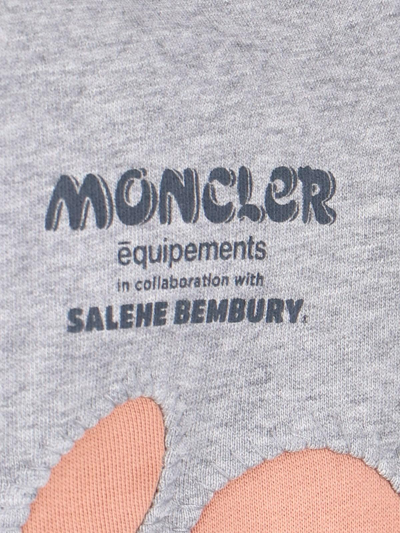 Shop Moncler Genius X Salehe Bembury Crewneck Sweatshirt In Grey