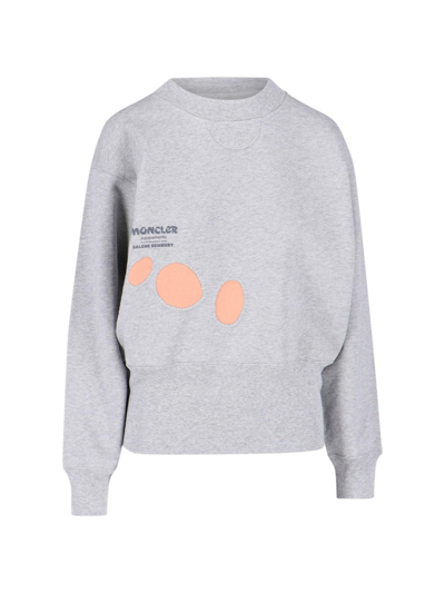 Shop Moncler Genius X Salehe Bembury Crewneck Sweatshirt In Grey