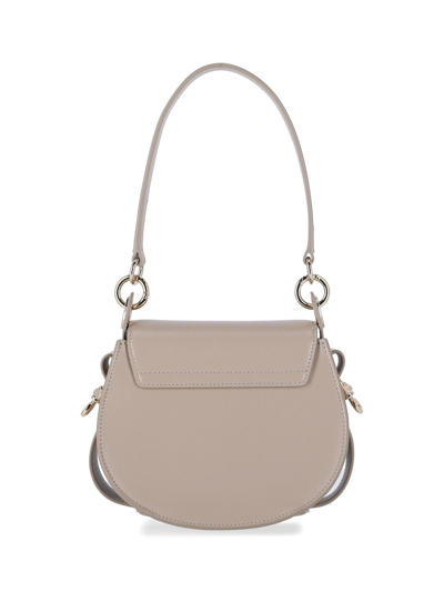 Shop Chloé Tess Small Bag In Grey