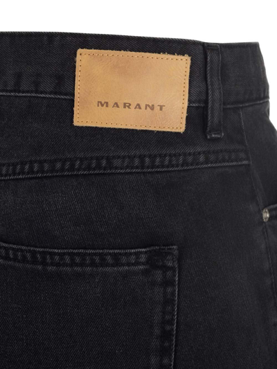 Shop Isabel Marant Skinny Cut Jeans In Black