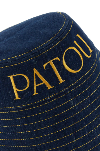Shop Patou Dark Blue Denim Hat