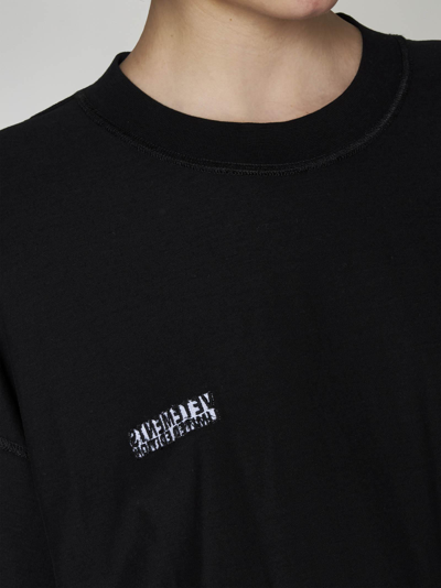 Shop Vetements Inside-out Logo Cotton Oversized T-shirt In Black