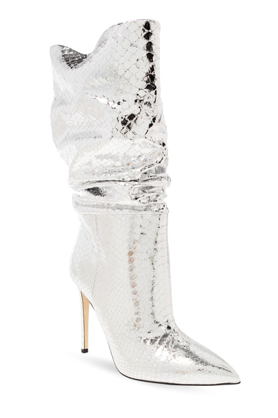 Shop Paris Texas Heeled Ankle Boots In Silver