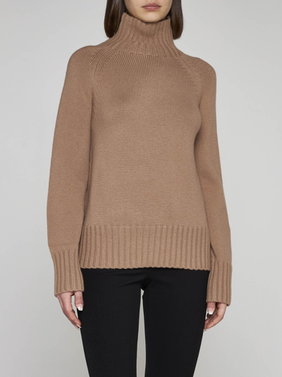 Shop 's Max Mara Mantova Wool And Cashmere Sweater In Brown