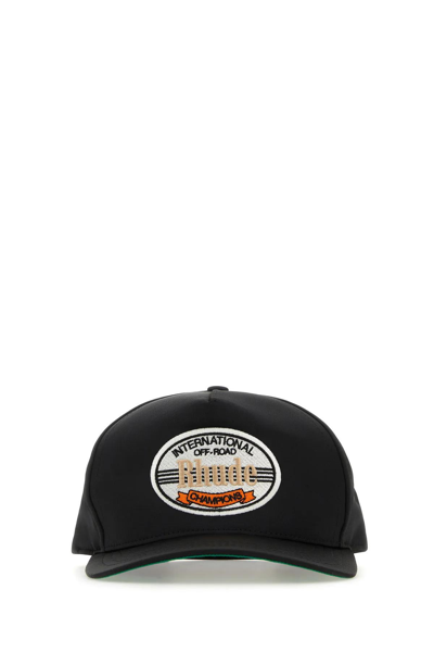 Shop Rhude Black Cotton Baseball Cap