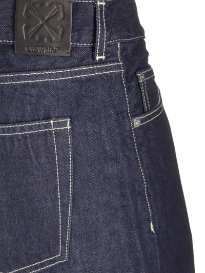 Shop Off-white Sierra Leone Straight Jeans In Denim