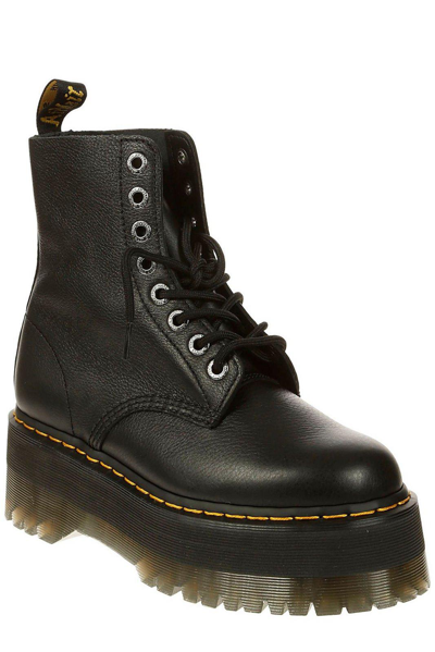 Dr. Martens Jadon Iii Pisa-leather Platform Boots In Black | ModeSens
