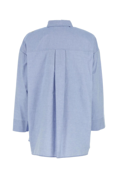 Shop 's Max Mara Light-blue Cotton Sylvie Shirt In Celeste