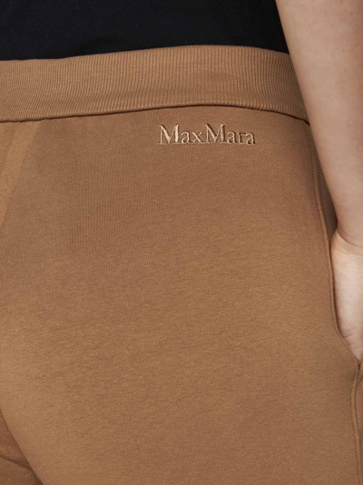 Shop 's Max Mara Damiana Cotton Blend Trousers In Cammello