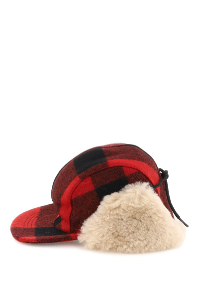 Shop Filson Double Mackinaw Wool Cap In Red
