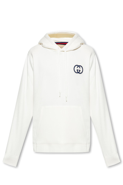 Shop Gucci Hoodie With Logo Patch
