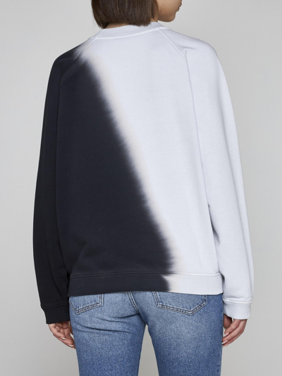 Shop Chloé Color-block Cotton Sweatshirt In Nero