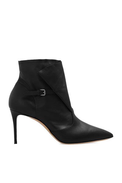 Shop Casadei Julia Kate Heeled Ankle Boots In Black