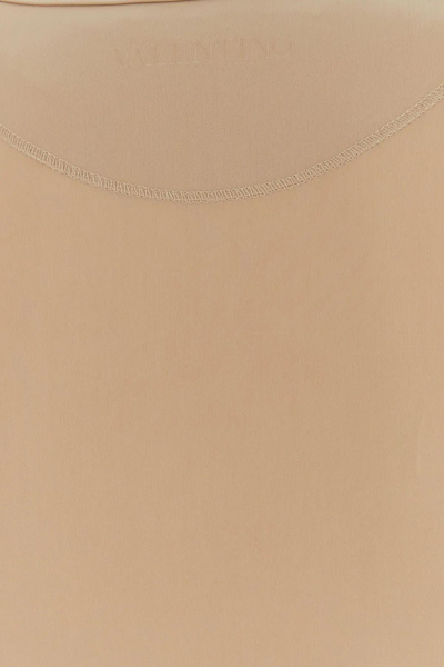 Shop Valentino Skin Pink Jersey Bodysuit In Beige