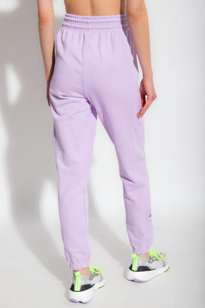 Shop Adidas By Stella Mccartney Sweatpants With Logo In Purple