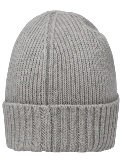 Shop Barbour Logo Patch Knitted Beanie In Navy