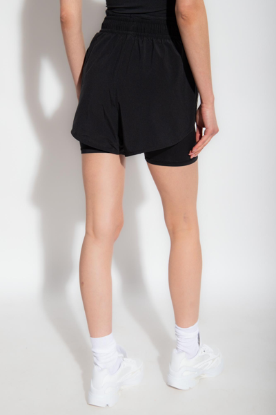 Shop Adidas By Stella Mccartney Two-layered Shorts With Logo