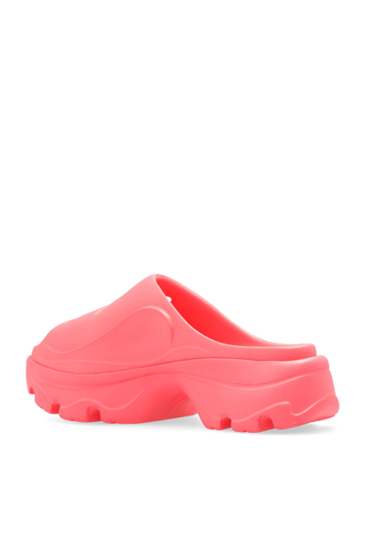 Shop Adidas By Stella Mccartney Rubber Platform Slides In Pink