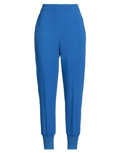 Shop Stella Mccartney Woman Pants Bright Blue Size 0-2 Viscose, Acetate, Elastane