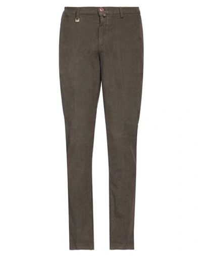 Shop Barbati Man Pants Khaki Size 38 Cotton, Elastane In Beige